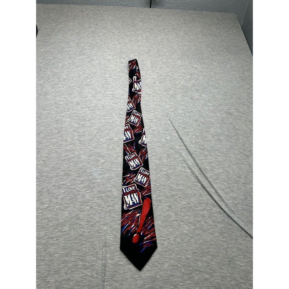 VTG Anheuser-Busch Bud Light Neck Tie I Love You Man 90s Beer Polyester